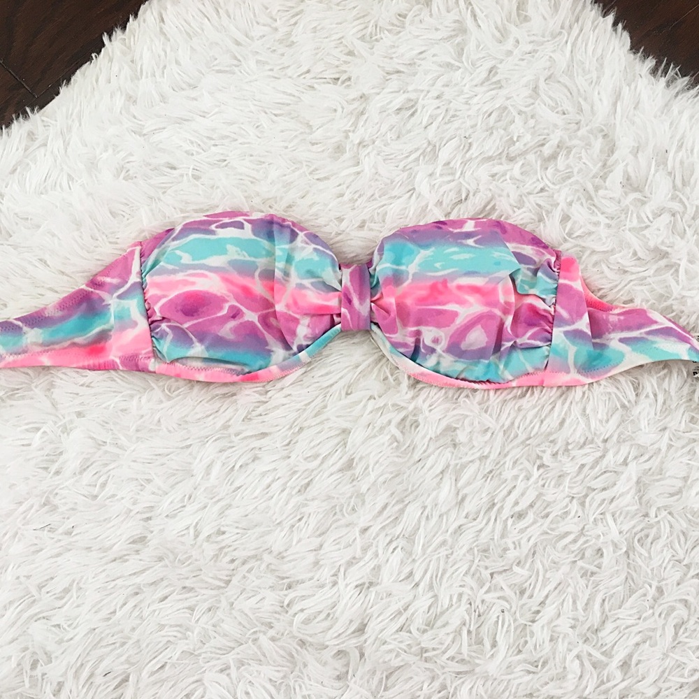 Victoria's Secret Pink Tie Dye Strapless Swim top